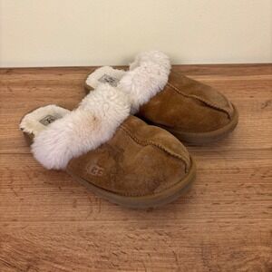 UGG Cozy II Slipper Chestnut Tan Brown Women Size 5 Suede Slip-On Lounge Comfort